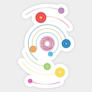 Donut Space System Sticker